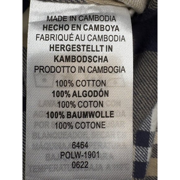 Legendary Whitetails Men’s Medium Buck Camp Flannel Shirt Relaxed Fit Plaid - Picture 10 of 15